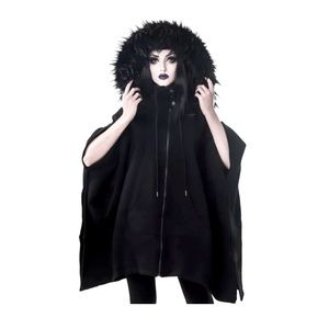 Killstar Crypt Keeper Faux Fur Hooded Poncho ⚰️